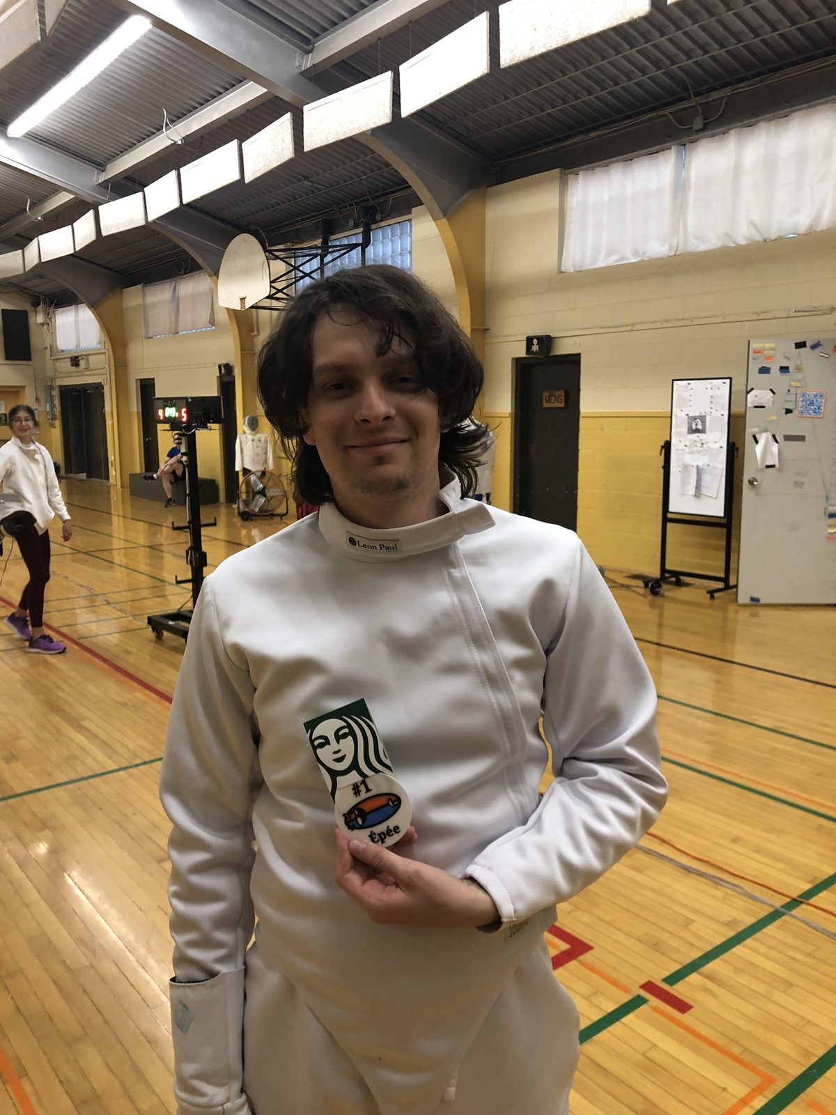 Matei at the Psi pool, June 2026 Épée mini-tournament